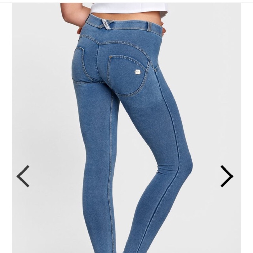 Fredddy Wr Up Mid Rise Light Wash Denim